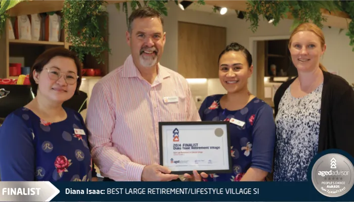 FINALIST - 2024,20,19,17 WINNER - 23,22,21,18,16,15 Best Large Retirement/ Lifestyle Village - SI