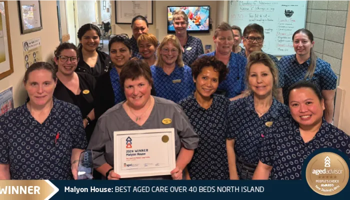 WINNER - 2024,21,20,19,18,17 FINALIST - 2023 Best Aged Care (Med/Large) Facility - NI