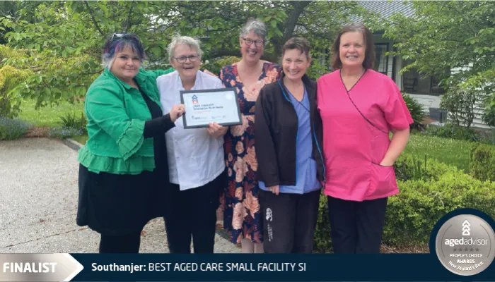FINALIST - 2024,20 Best Aged Care (Small) Facility - SI