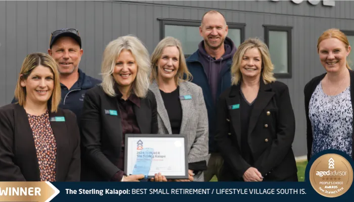 WINNER - 2024, FINALIST - 2023 Best (Small) Retirement/Lifestyle Village - SI